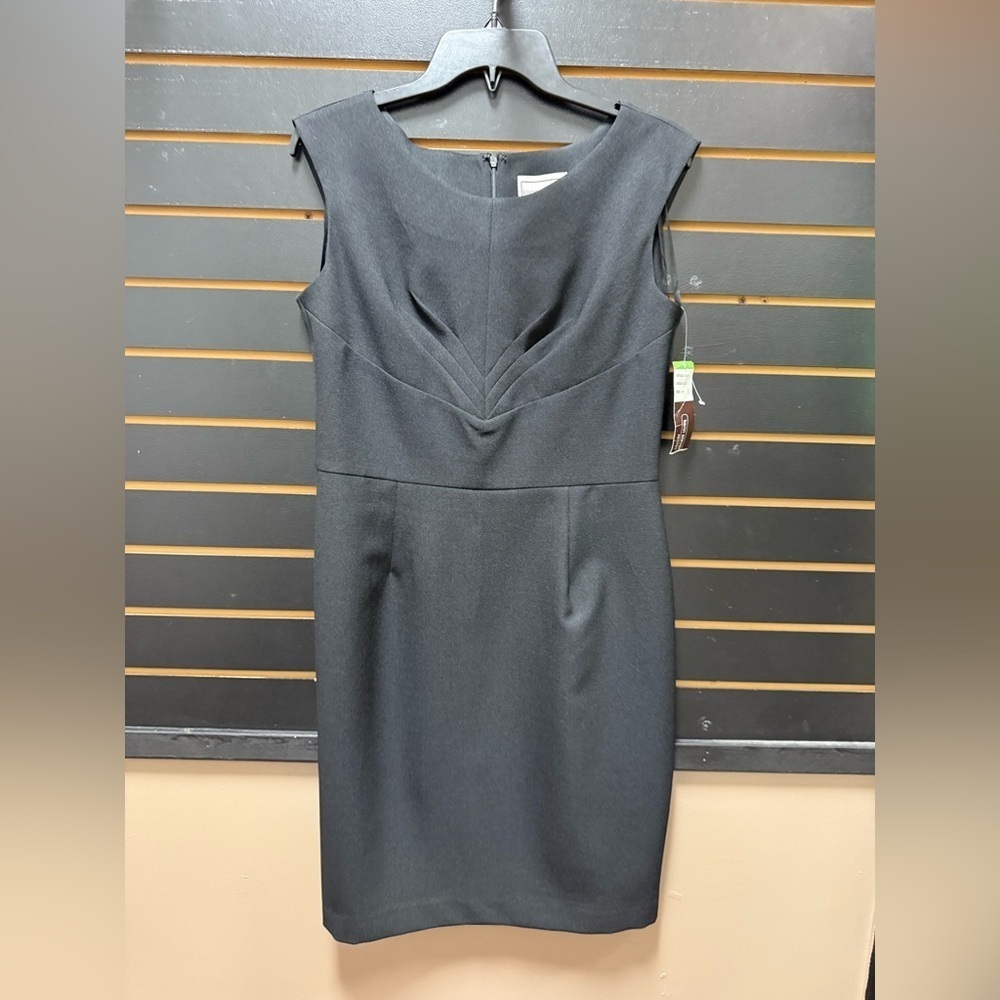 Karin Stevens Petites Black Sleeveless Sheath Dress Size 10P